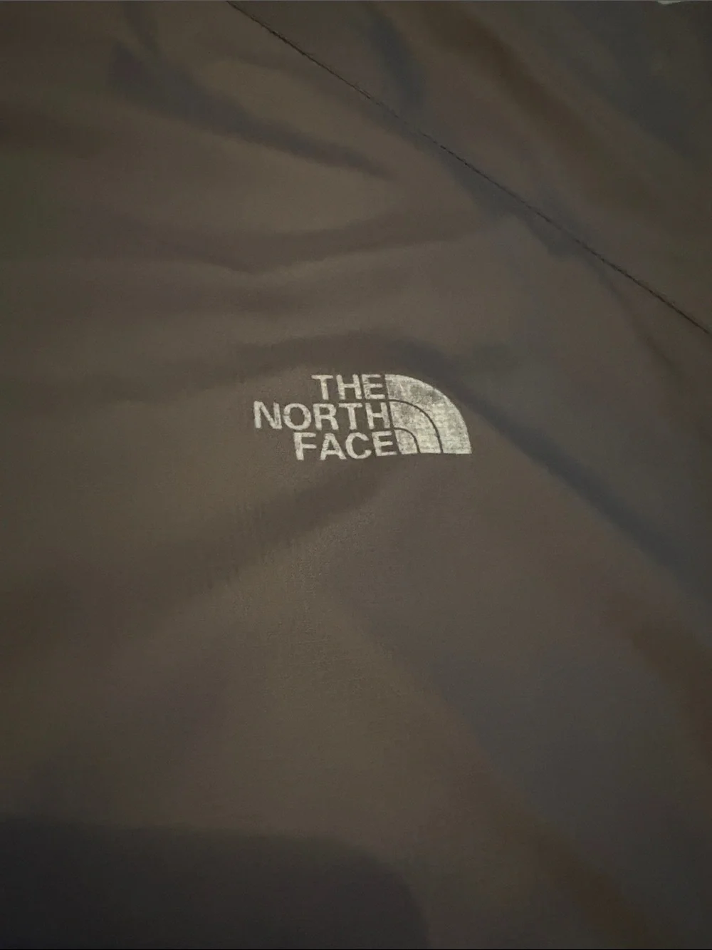 The North Face Full Zip Windbreaker Men’s XL Gray Black Corporate Logo
